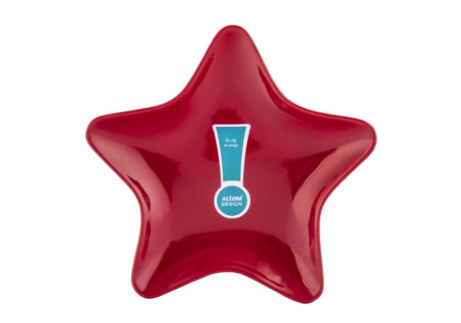 Zdjęcie: Naczynie gwiazdka czerwona 19x18x2 cm ALTOM DESIGN