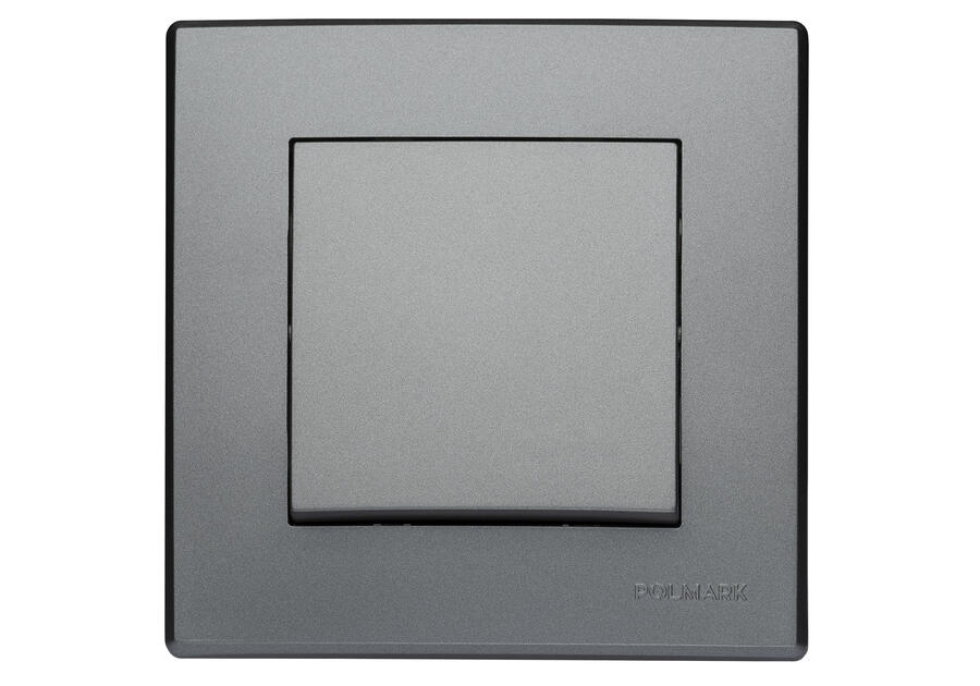 Łącznik pojedynczy Milano jednobiegunowy ŁP-1L.IN inox POLMARK