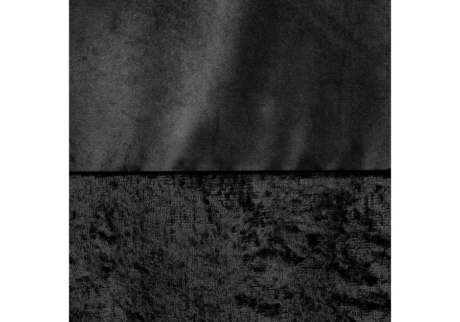 Zdjęcie: Zasłona Crash 140x270 cm czarna na taśmie EUROFIRANY