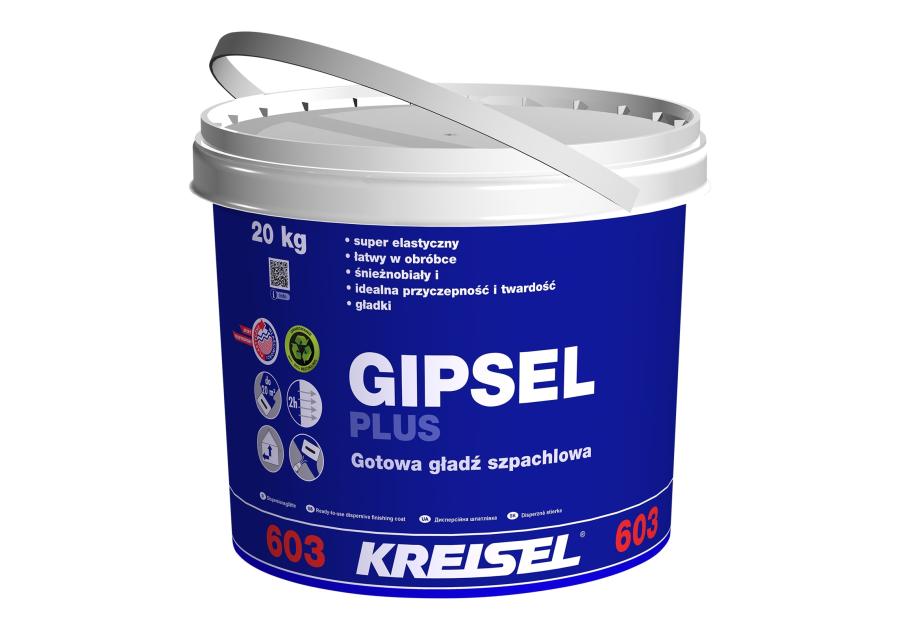 Zdjęcie: Gładź szpachlowa Gipsel Plus 603, 5 kg KREISEL