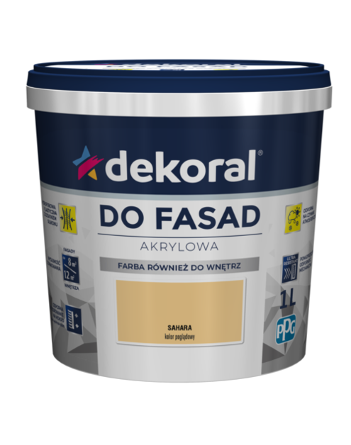 Zdjęcie: Farba fasadowa Sahara 1 L Polinit DEKORAL