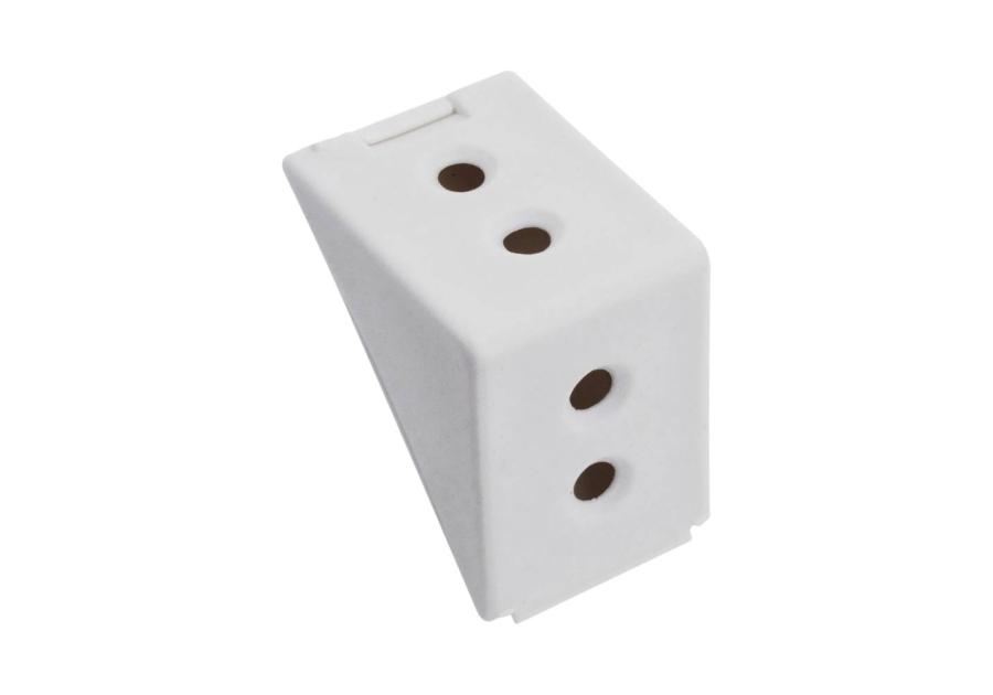 Zdjęcie: Złącze kątowe podwójne białe 12 sztuk METRO