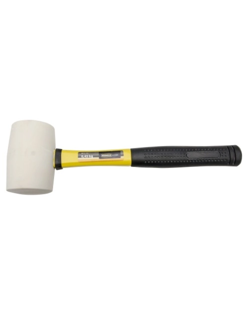 Zdjęcie: Młotek gumowy 900 g trzonek fiberglassbiałe HOME TOOLS