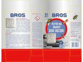 Płytki na owady, muchy Duo Decor 2 szt. BROS