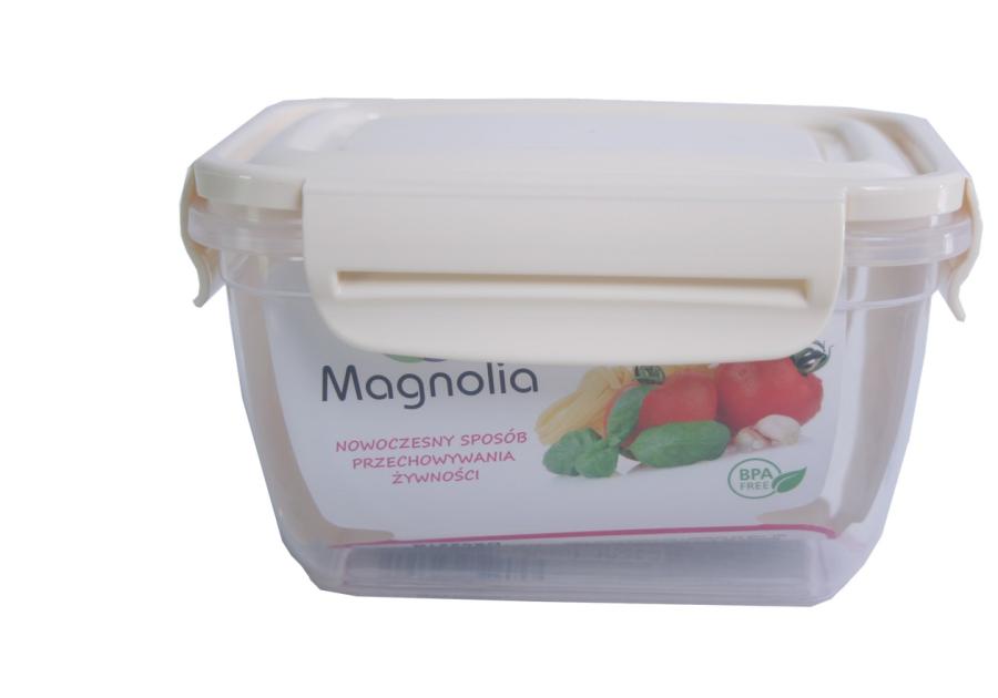Zdjęcie: Pojemnik na żywność prostokątny 0,55 L beżowy MAGNOLIA