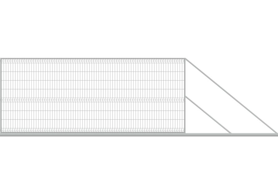 Zdjęcie: Brama przesuwna 3D 4x1,7 m ocynk prawa POLBRAM
