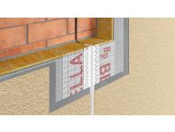 Zdjęcie: Listwa PVC dylatacyjna "E" z siatką, prosta BP15 L250 szara membrana BELLA PLAST