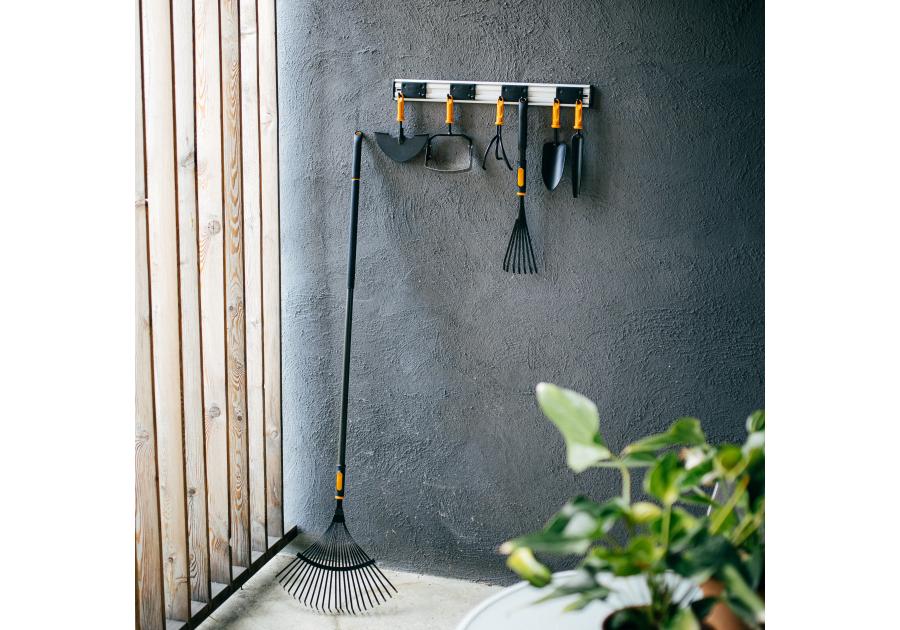 Zdjęcie: Uchwyt na narzędzia, wieszak ścienny 4 ruchome podwójne haki One Click FISKARS