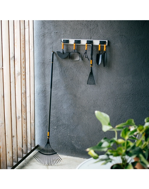 Zdjęcie: Uchwyt na narzędzia, wieszak ścienny 4 ruchome podwójne haki One Click FISKARS