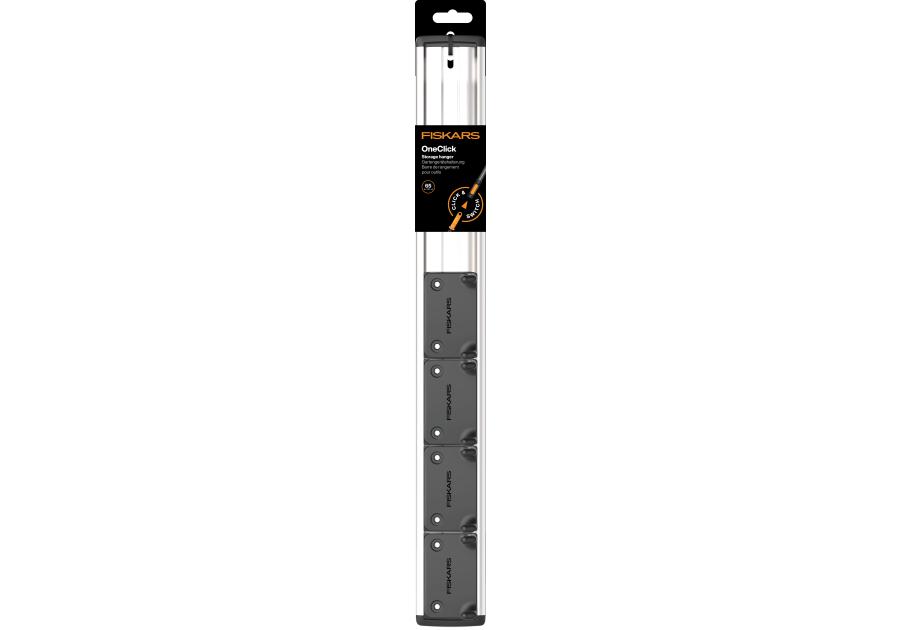 Zdjęcie: Uchwyt na narzędzia, wieszak ścienny 4 ruchome podwójne haki One Click FISKARS