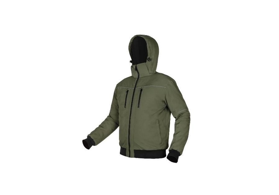 Zdjęcie: Kurtka ocieplana z kapturem Outdoor, zielona, rozmiar L NEO TOOLS