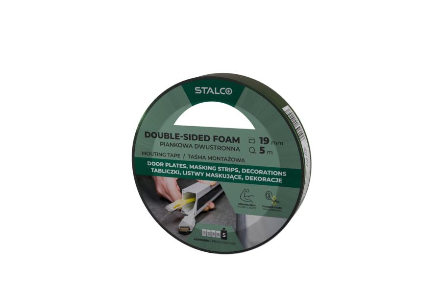 Zdjęcie: Taśma montażowa piankowa dwustronna 19 mm x 5 m STALCO
