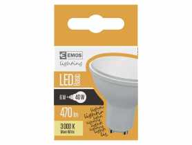 Żarówka LED Basic MR16, GU10, 5,8 W (40 W), 470 lm, ciepła biel EMOS
