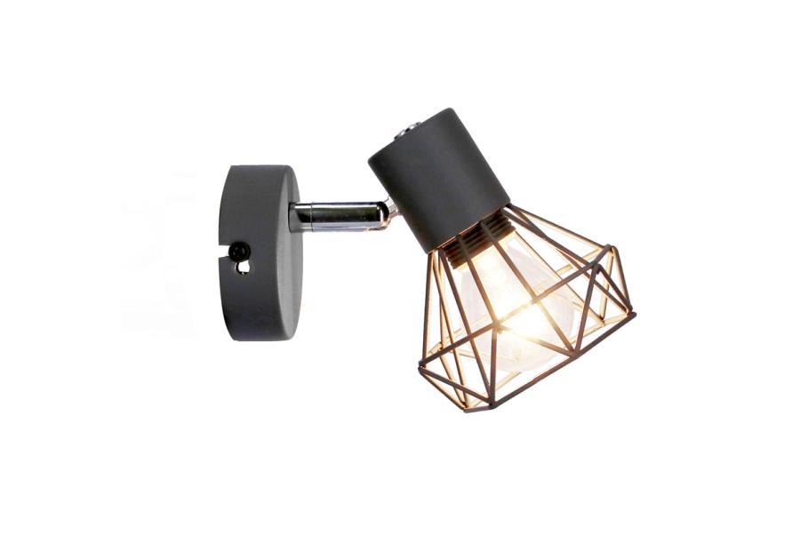 Zdjęcie: Kinkiet Verve 1x40 W E14 matowy szary CANDELLUX