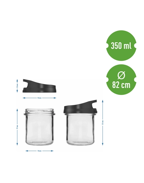 Zdjęcie: Pojemnik do przechowywania 350 ml z zakrętką 132355 BROWIN