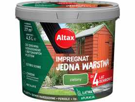 Impregnat Jedna warstwa 4 lata, zielony 4,5 L ALTAX