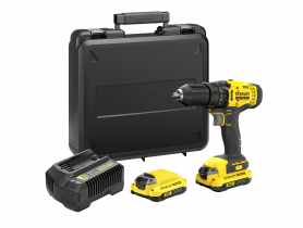 Wiertarko-wkrętarka 18V -V20 z 2 akumulatorami litowo-jonowymi 1,5Ah i kufrem STANLEY FATMAX