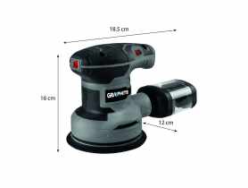 Szlifierka mimośrodowa 300W, stopa 125 mm 59G348 GRAPHITE