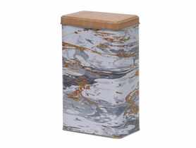 Puszka metalowa jasny marmur SK DESIGN