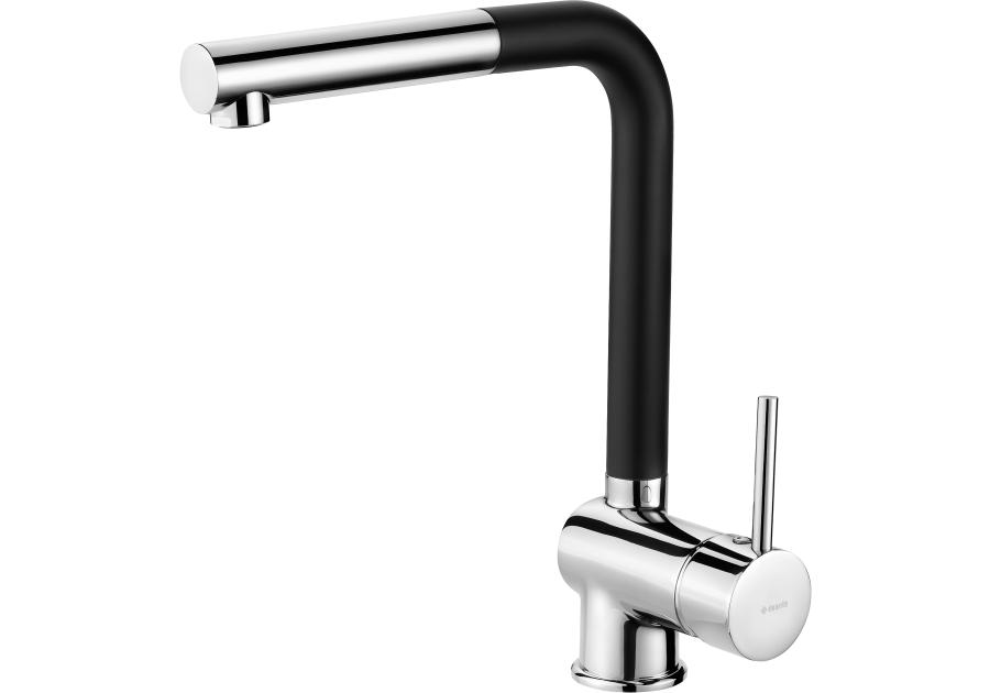 Zdjęcie: Bateria kuchenna z wyciąganą wylewką Aster czarny,mosiądz DEANTE