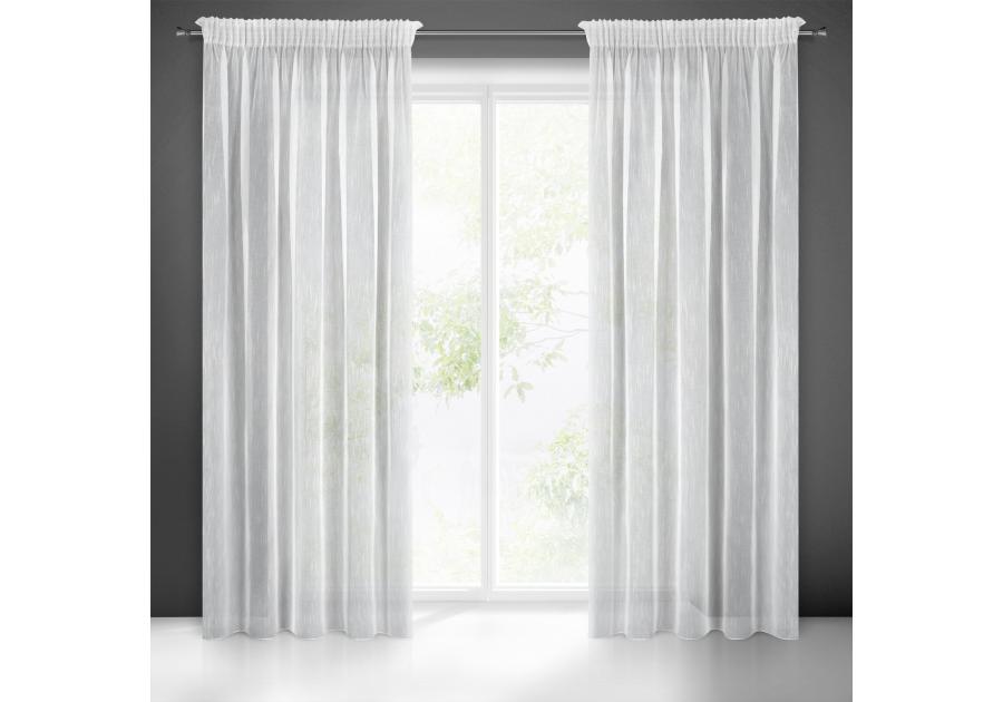 Zdjęcie: Firana gotowa Monic na taśmie 140x270 cm biały EUROFIRANY