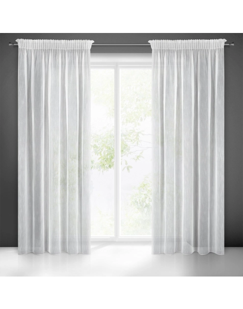 Zdjęcie: Firana gotowa Monic na taśmie 140x270 cm biały EUROFIRANY