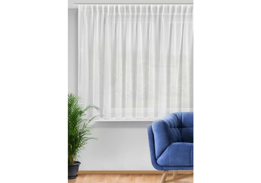 Zdjęcie: Firana gotowa Simone na taśmie 400x170 cm biały EUROFIRANY