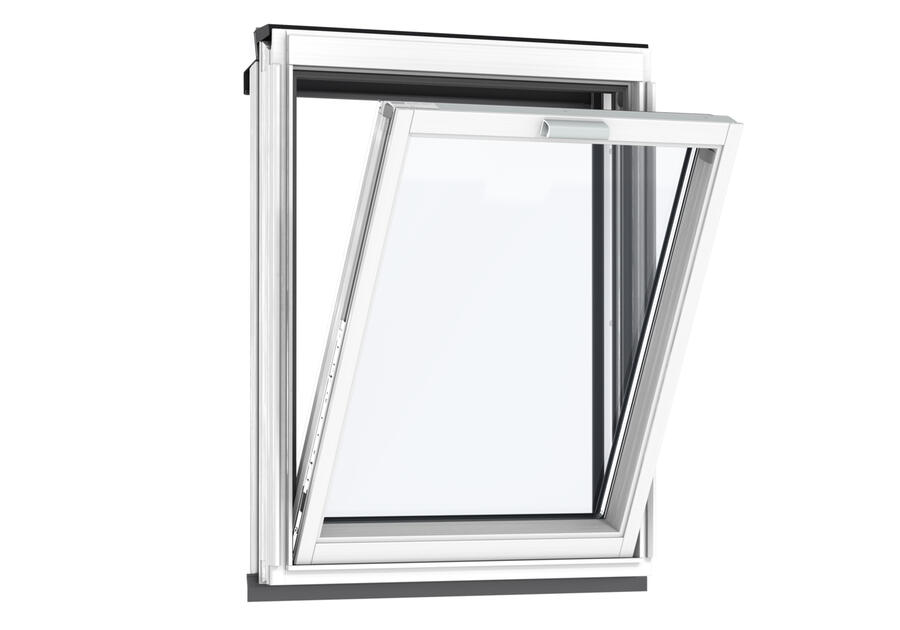 Zdjęcie: Okno kolankowe VFE PK38 2070 drewniane, malowane na biało VELUX