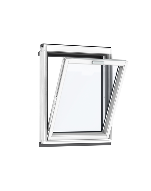 Zdjęcie: Okno kolankowe VFE PK38 2070 drewniane, malowane na biało VELUX