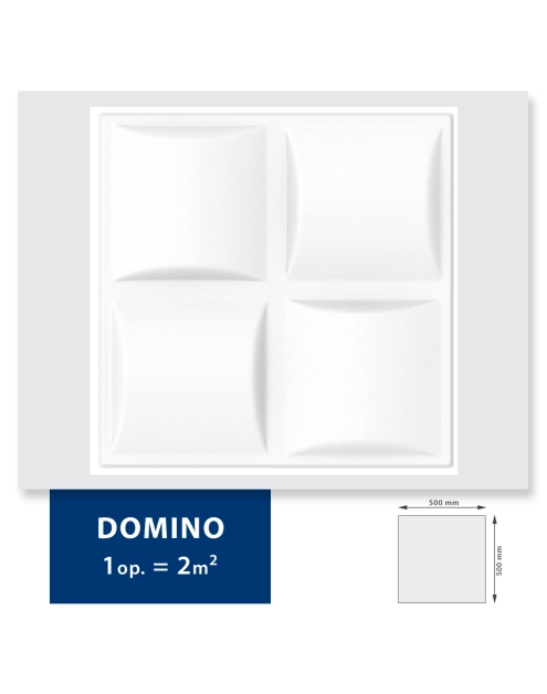 Zdjęcie: Kaseton 3D Domino (2 m2) biały DMS