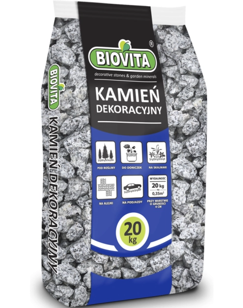 Zdjęcie: Grys Granitowy Dalmatyńczyk 16-22mm 20 Kg BIOVITA