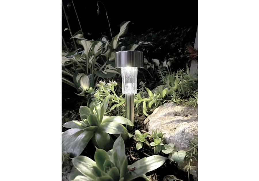 Zdjęcie: Lampa solarna ASTRA, 28xO5,5 cm, metalik