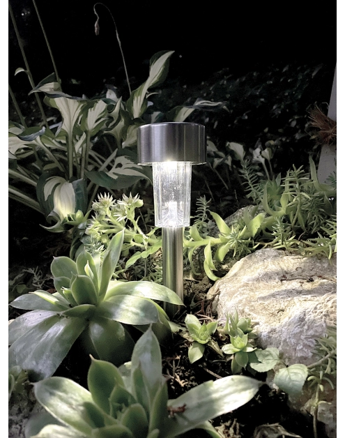 Zdjęcie: Lampa solarna ASTRA, 28xO5,5 cm, metalik