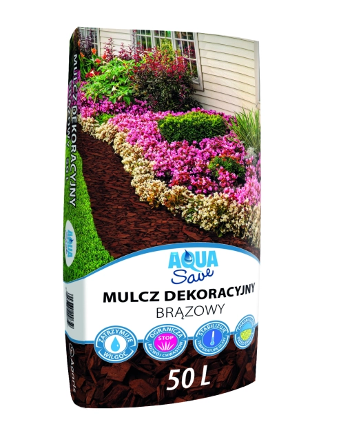 Zdjęcie: Mulcz dekoracyjny brązowy Aqua Save 50 L AGARIS