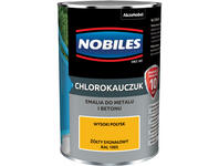 Zdjęcie: Emalia do metalu i betonu Chlorokauczuk żółty sygnałowy wysoki połysk 0,9 L NOBILES