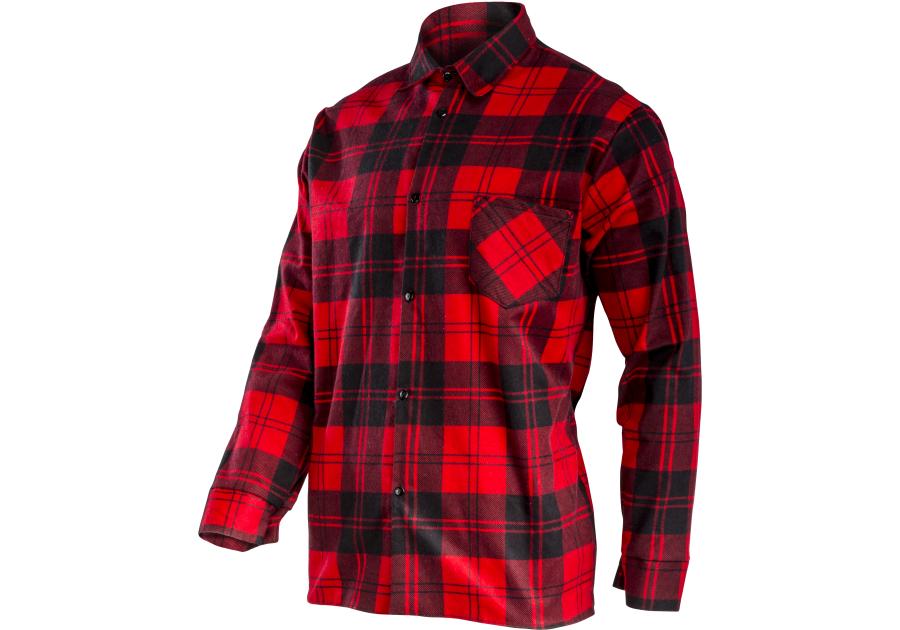 Zdjęcie: Koszula flanelowa czerwona, 170g/m2, S, CE, LAHTI PRO