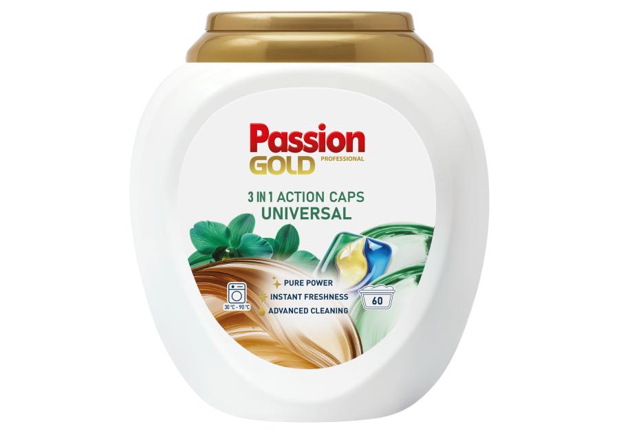 Zdjęcie: Kapsułki do prania Professional 60 sztuk 3w1 uniwersalne PASSION GOLD
