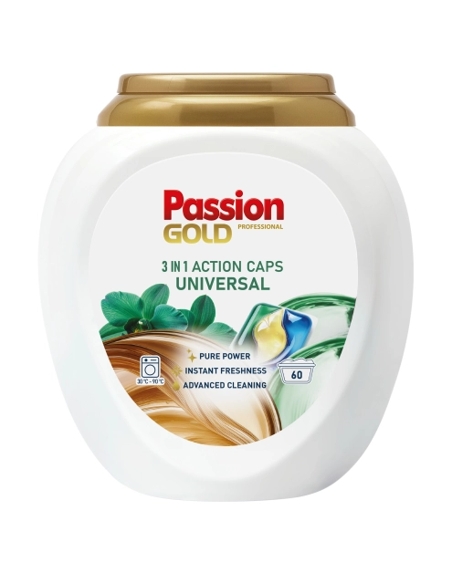 Zdjęcie: Kapsułki do prania Professional 60 sztuk 3w1 uniwersalne PASSION GOLD