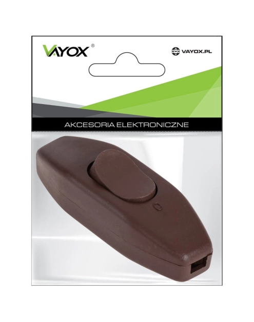 Zdjęcie: Przełącznik przelotowy brązowy 2,5A/250V, do montażu przemysłowego LX3089BR VAYOX