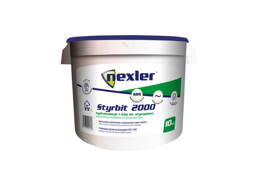Zdjęcie: Masa asfaltowo-kauczukowa Styrbit 2000, 10 kg dyspersyjna NEXLER