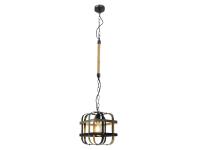 Zdjęcie: Lampa wisząca Klatka E27 czarna + złoto IL MIO