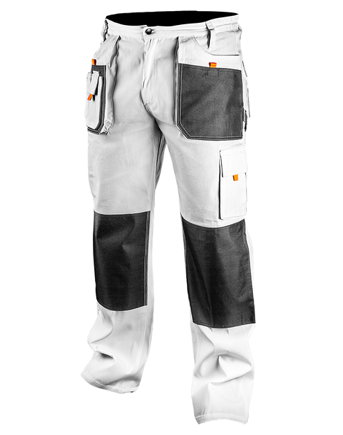 Zdjęcie: Spodnie robocze, białe, rozmiar M/50 NEO