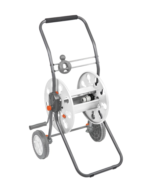 Zdjęcie: Zestaw do nawadniania z wózkiem na wąż White Line 1/2" 60 m i armaturą Titan Reel BRADAS