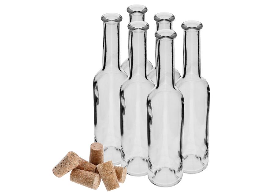 Zdjęcie: Butelka na nalewkę 350 ml 6 szt.+ 6 korków 631224 BROWIN