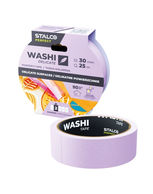 Zdjęcie: Taśma malarska Washi delikatna 30 mm x 25 m PERFECT