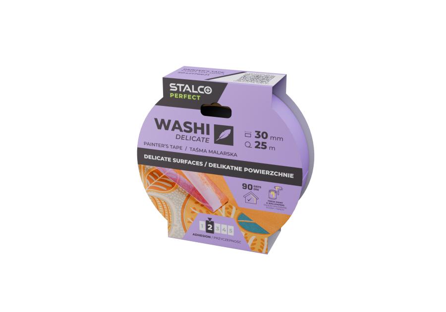 Zdjęcie: Taśma malarska Washi delikatna 30 mm x 25 m PERFECT