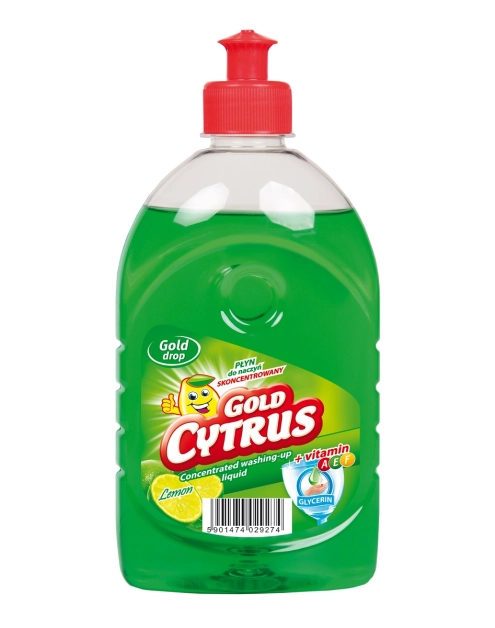 Zdjęcie: Płyn do mycia naczyń 0,5 L zielona cytryna GOLD CYTRUS