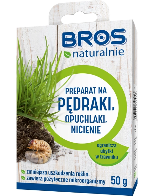 Zdjęcie: Preparat na pędraki, nicienie, opuchlaki 50 g BROS NATURALNIE