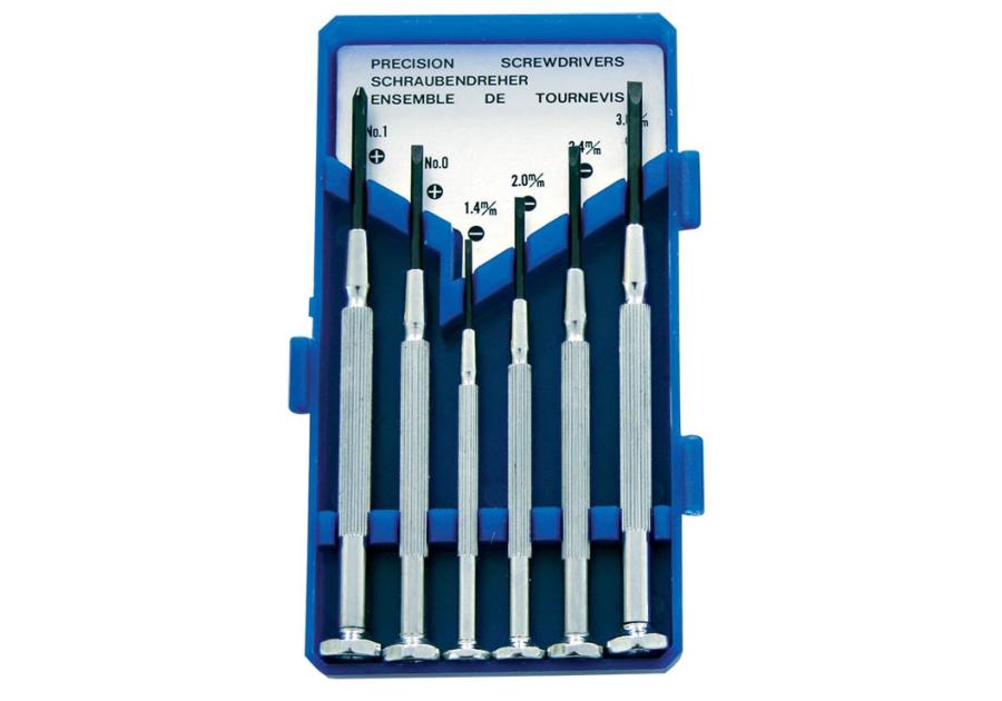 Zdjęcie: Wkrętaki zegarmistrzowskie 6 szt. MEGA