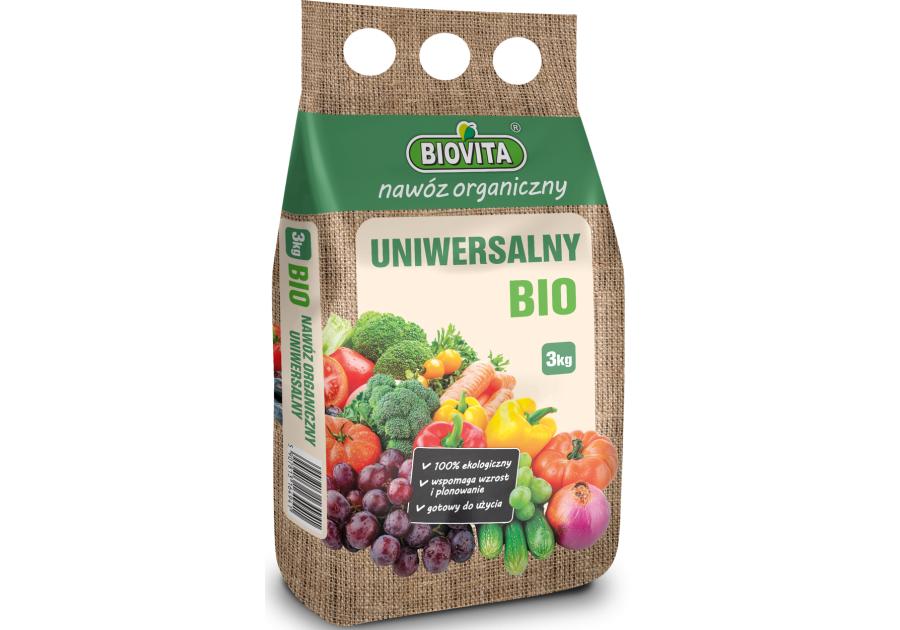 Zdjęcie: Nawóz organiczny uniwersalny BIO granulat 3 kg BIOVITA